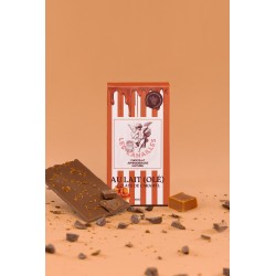 Chocolat au lait éclats de caramel - Tablette 100g - Les canailles