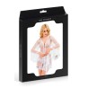 Déshabillé sexy blanc transparent