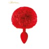 Plug queue de lapin - rouge