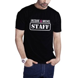T-shirt Jacquie et Michel Staff - noir