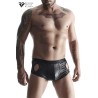 Shorty ouvert noir wetlook - Regnes
