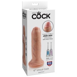 Gode 17,5 cm avec prépuce - King Cock