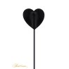 Tapette coeur avec pompon fuchsia - Sweet Caress