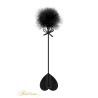 Tapette coeur avec pompon noir - Sweet Caress