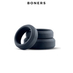 Kit de 3 anneaux de pénis larges - Boners