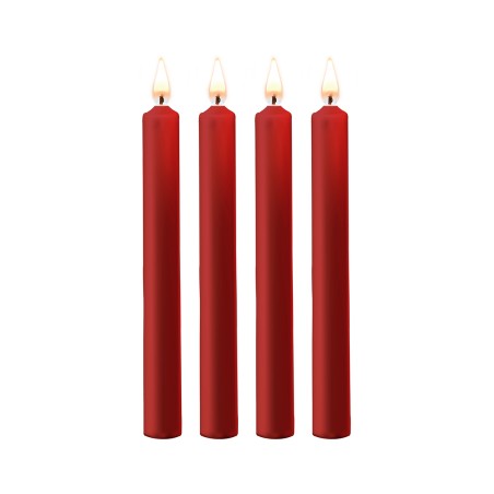 4 bougies SM rouges Large - Ouch!