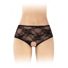 Culotte ouverte noire Amanda - Fashion Secret