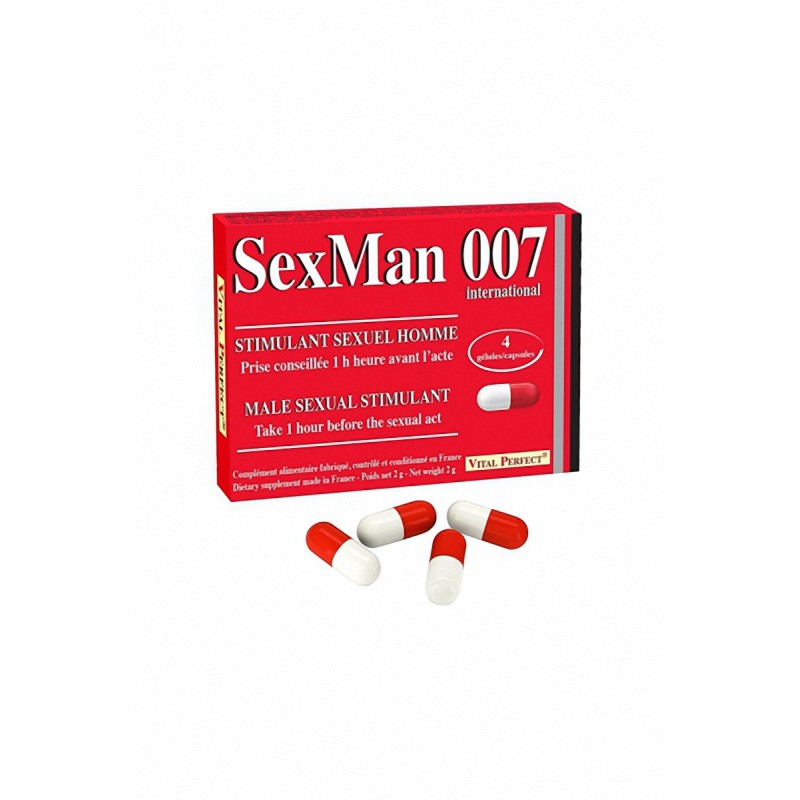 Aphrodisiaque SexMan 007 (4 gélules)