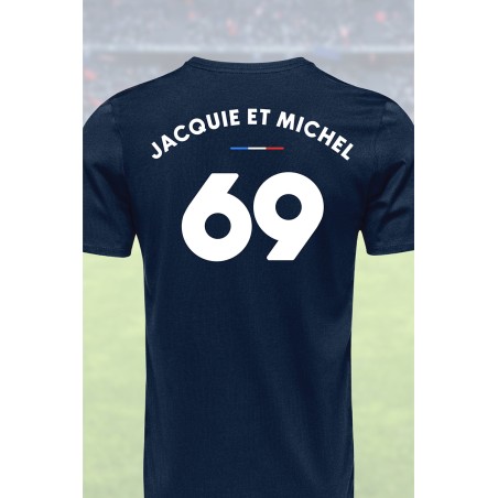 Tee shirt joueur 69 Jacquie & Michel