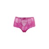 Tanga sexy rose à laçage
