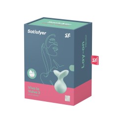 Stimulateur Viva la vulva 3 vert - Satisfyer